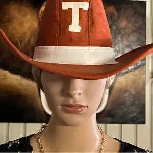 Vintage Tennessee Volunteers Cowboy Hat Size Small Holds 7 3/4 ~ Made In USA Vintage Tennessee Volunteers Cowboy Hat Size Small Holds 7 3  main image 3